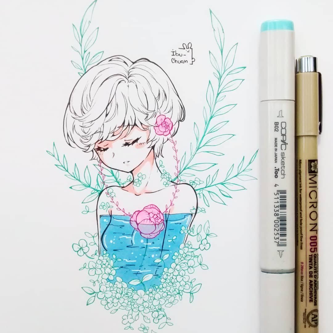 插画师ibuchuan笔下的作品怎么可以这么好看快来一起康康神仙画画