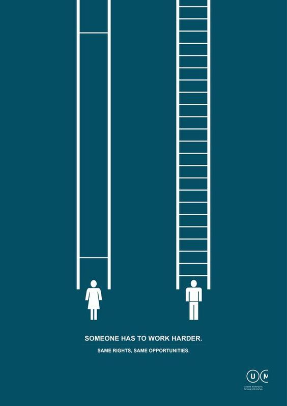 一组提倡性别平等的创意海报设计都什么年代了日本还歧视女性