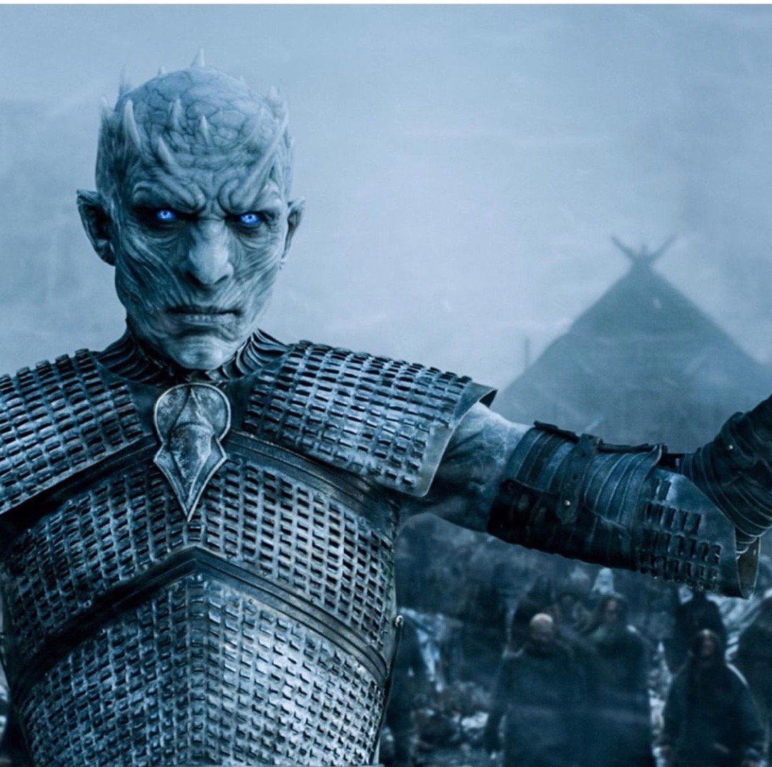 "the night king"猜一下,这是谁的万圣节新造型