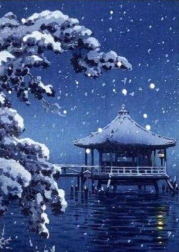 诗词鉴赏雪夜读诗听雪落