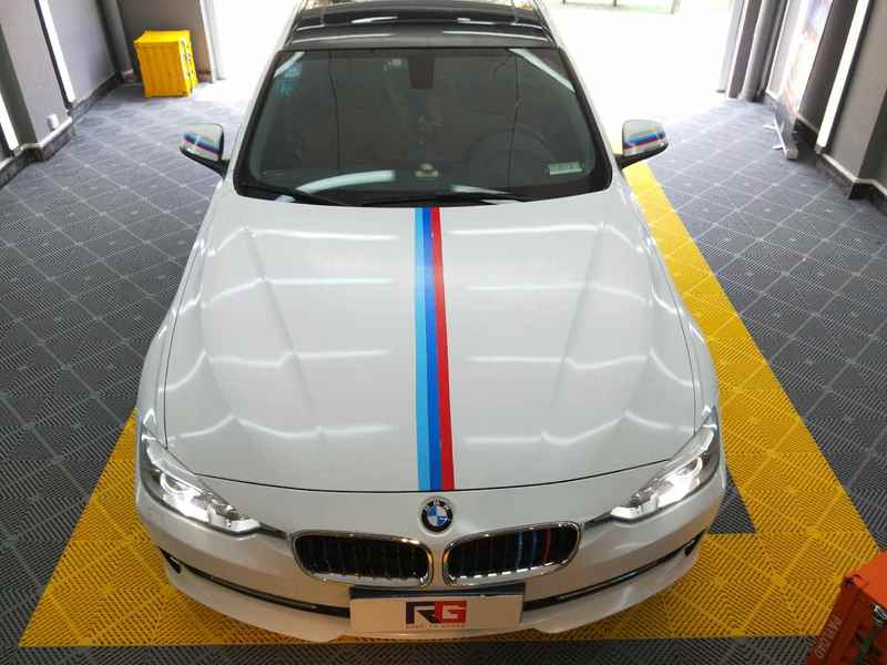 宝马3系改色贴膜三色拉花 rg瑞集改色膜贵州贵阳加盟店出品