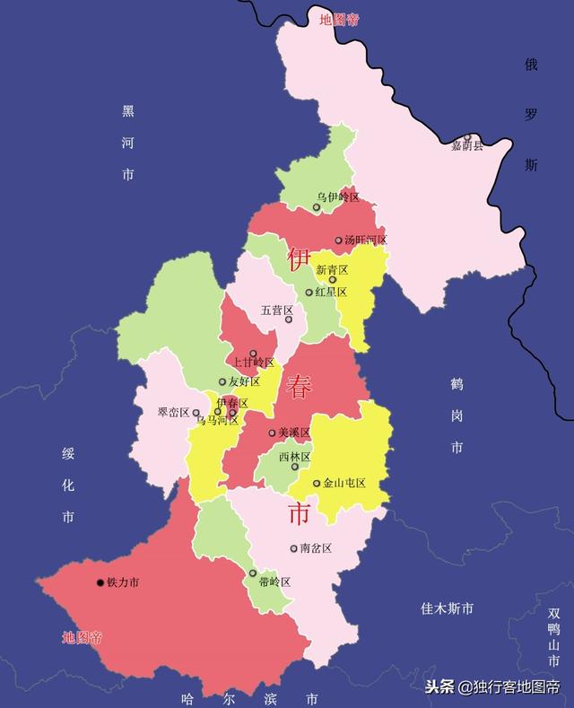 黑龙江伊春市只有110万人口为何设15个市辖区