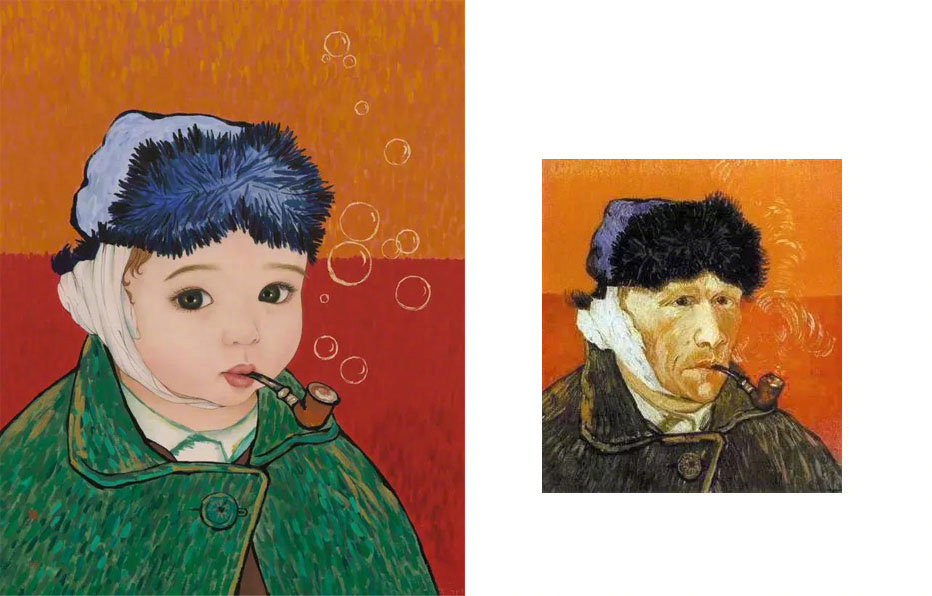 激萌版世界名画!不看原作,你可以认出几幅来|名画|原作|插画师_新浪新闻