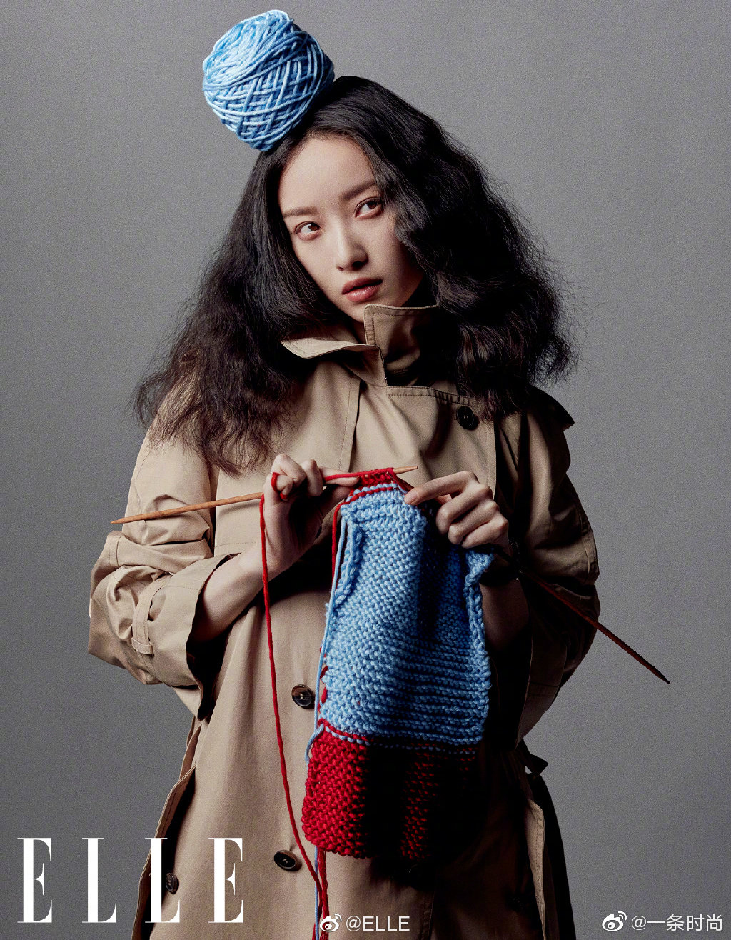 elle6月刊封面由gucci女孩倪妮出镜演绎