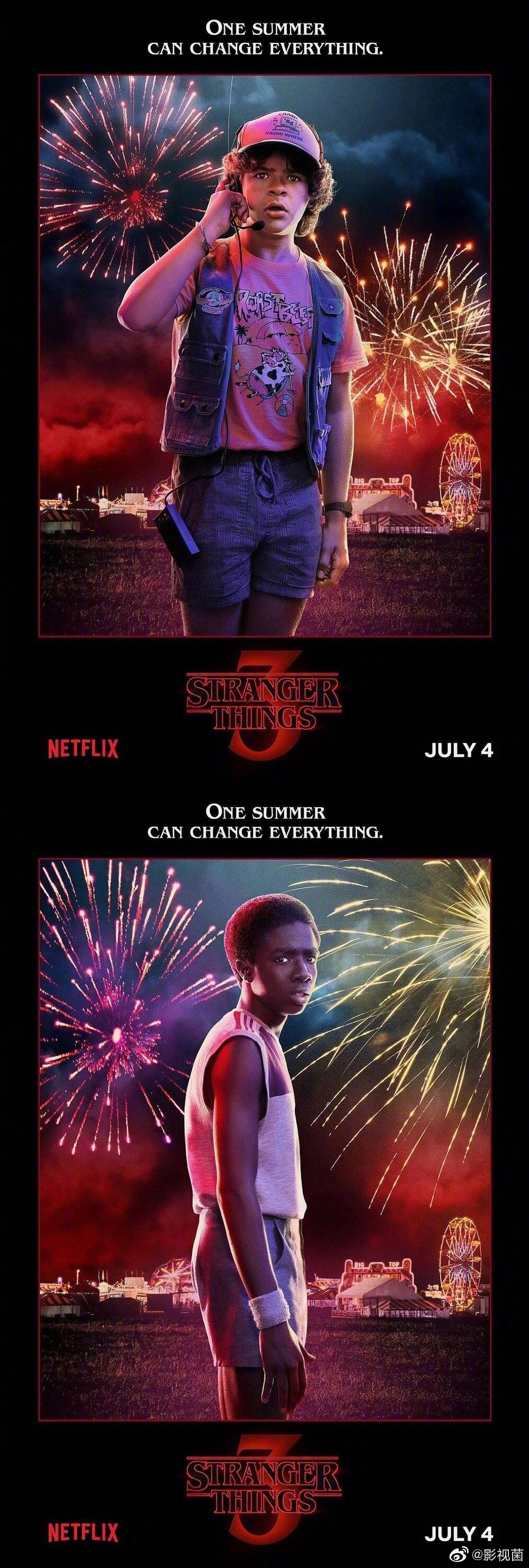 怪奇物语第三季发布角色海报该剧集将在今年7月4日回归