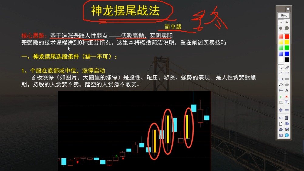 神龙摆尾战法核心思路和买点