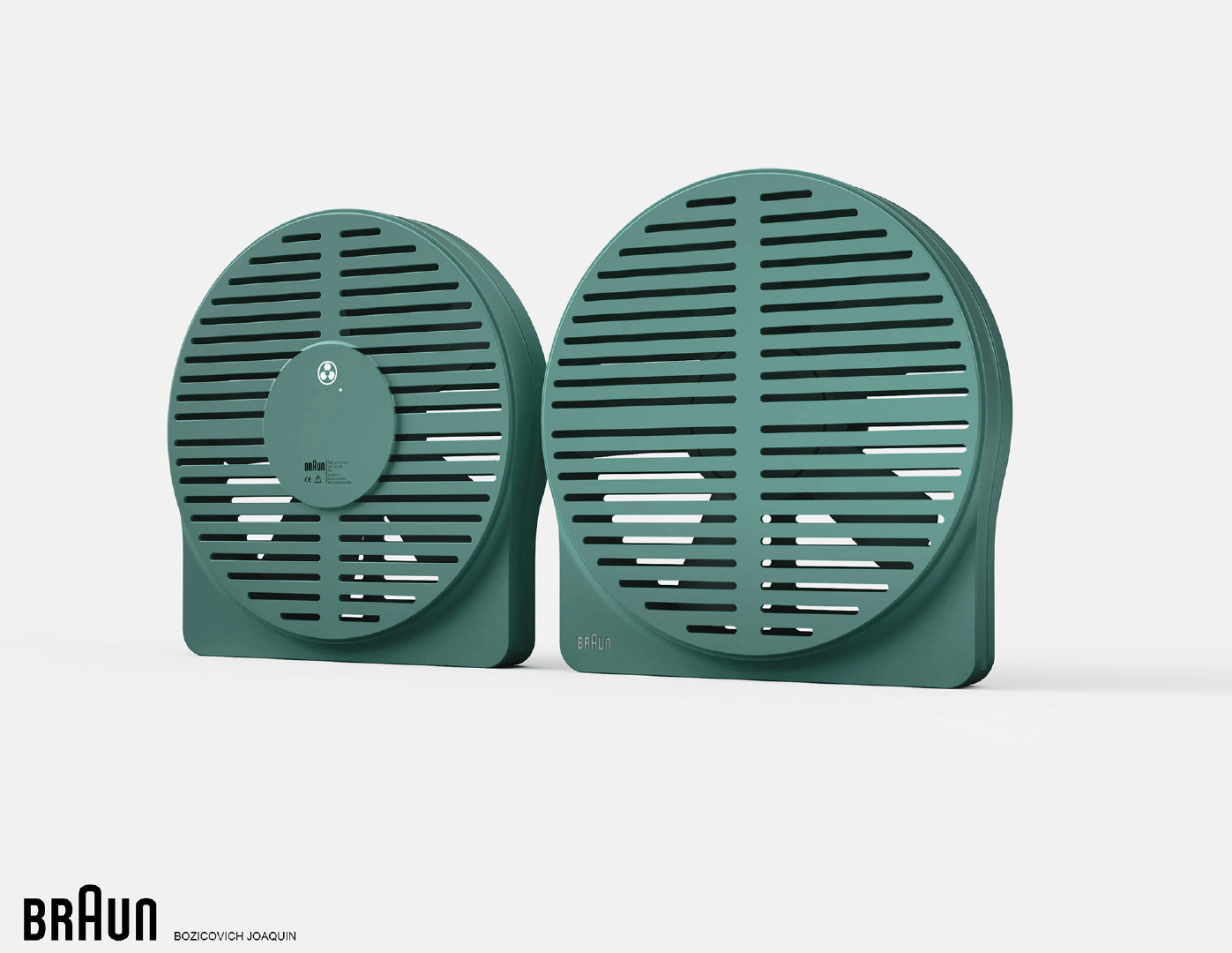 灵感来自braun 博朗设计的简约风扇概念设计