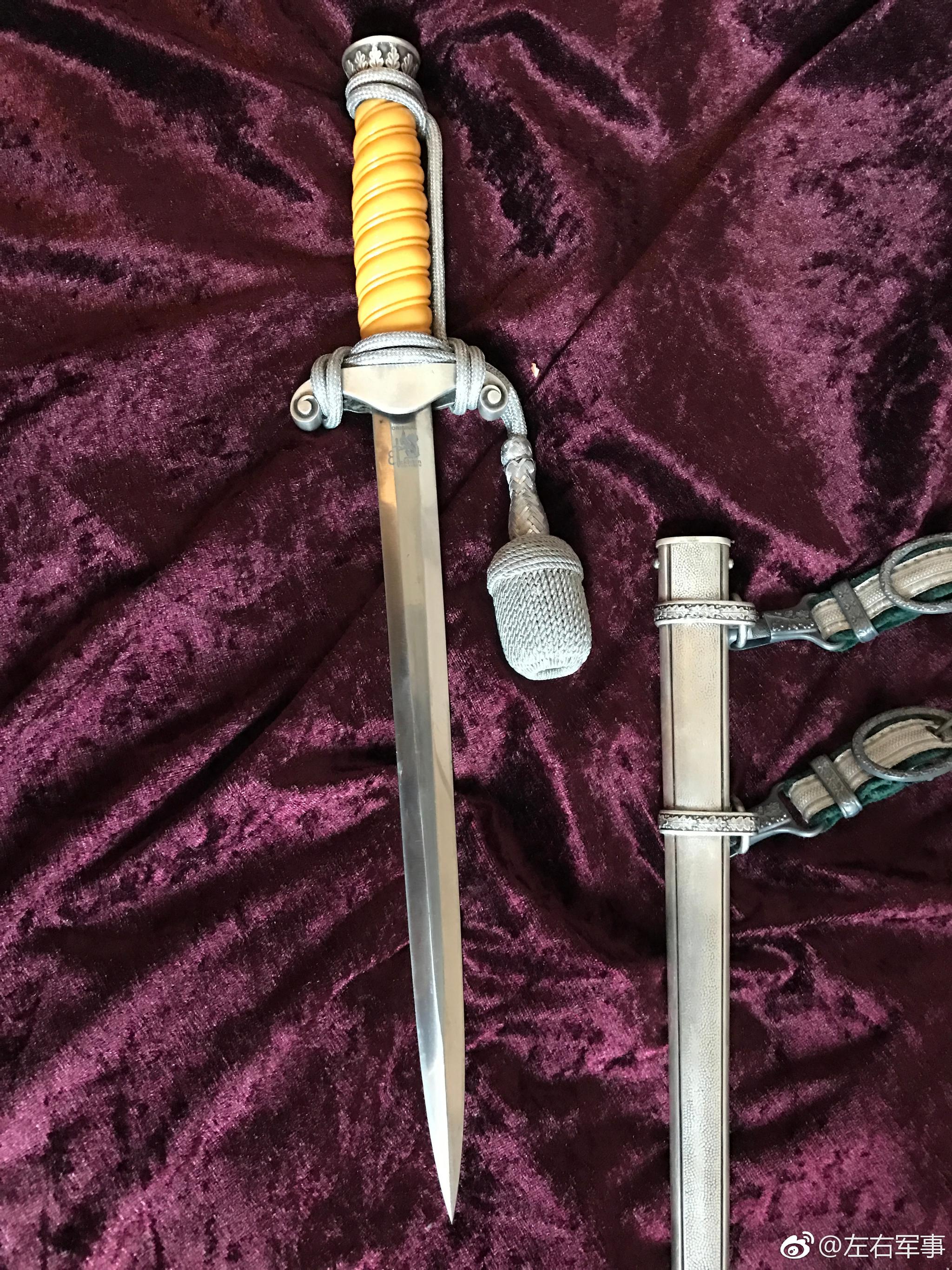 二战德军原品陆军军官短剑,产自索林根艾克弘