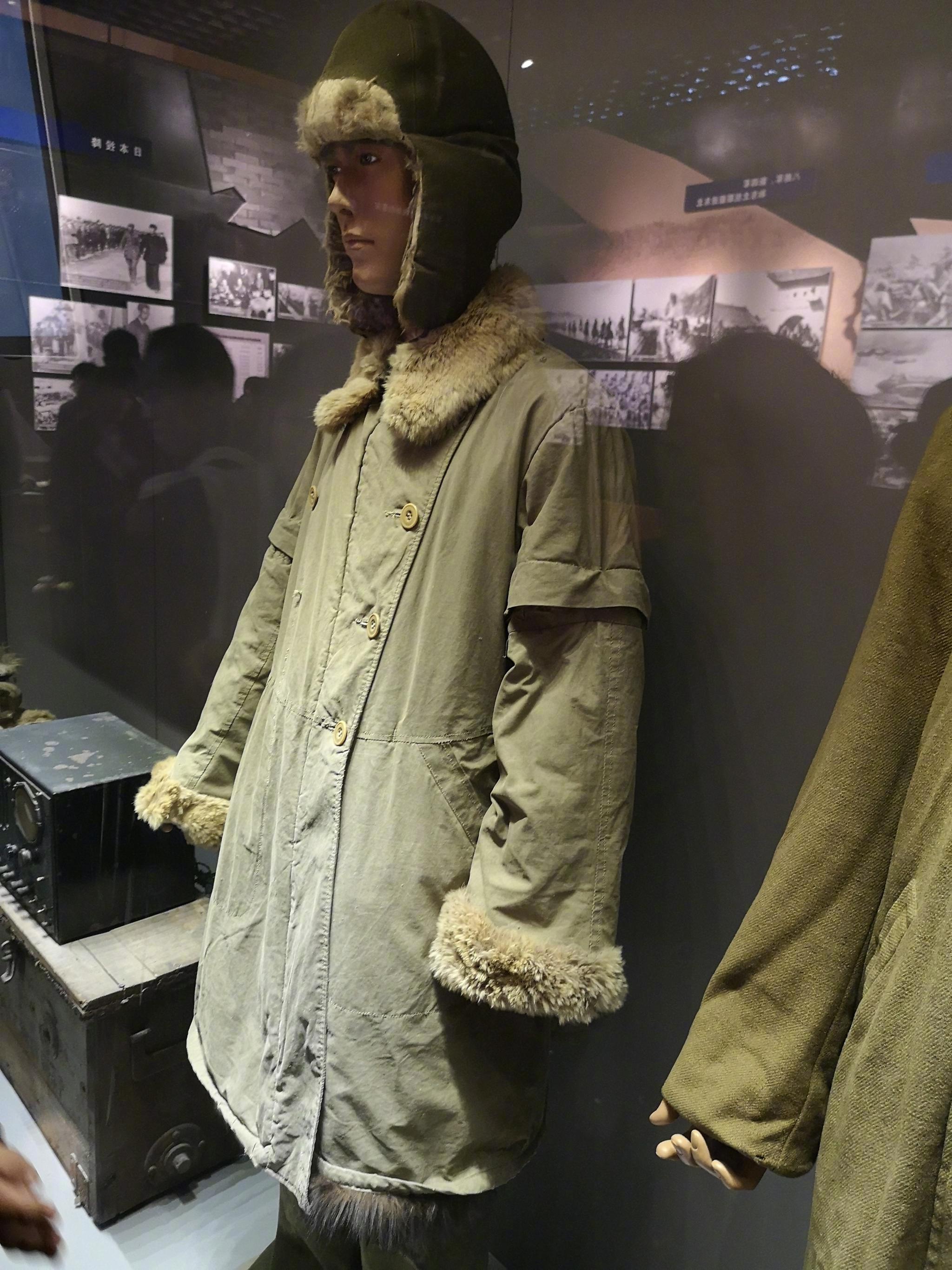 沈阳故宫博物院,918历史博物馆,日军的冬季棉大衣