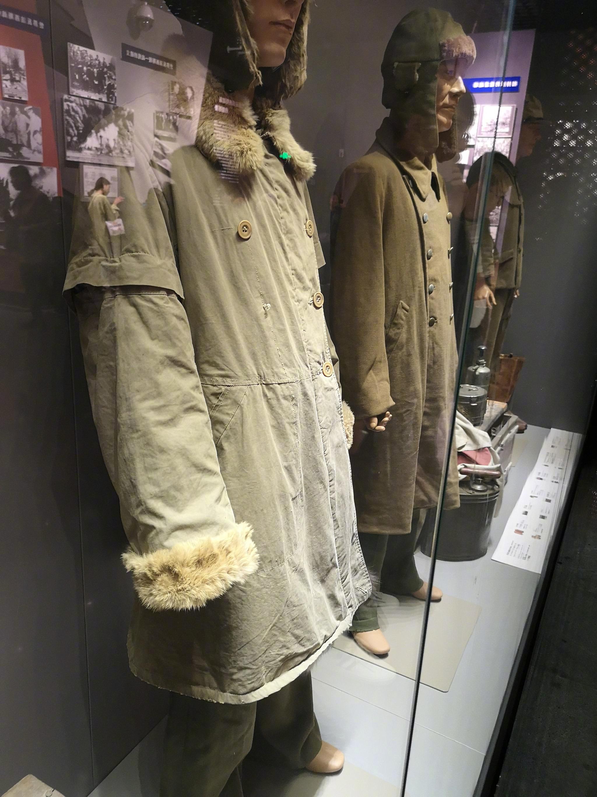 沈阳故宫博物院,918历史博物馆,日军的冬季棉大衣