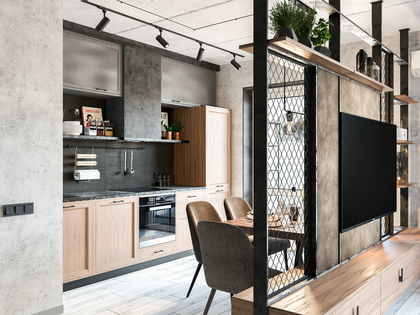 极简工业风,冷淡的理性质感/汕头设计师/汕头室内设计