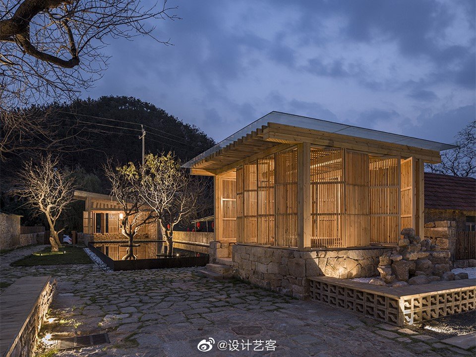 乡土建筑的演绎,原石原木的醇美,威海王家疃村柿园民宿酒店..|原石|王家|原木_新浪新闻