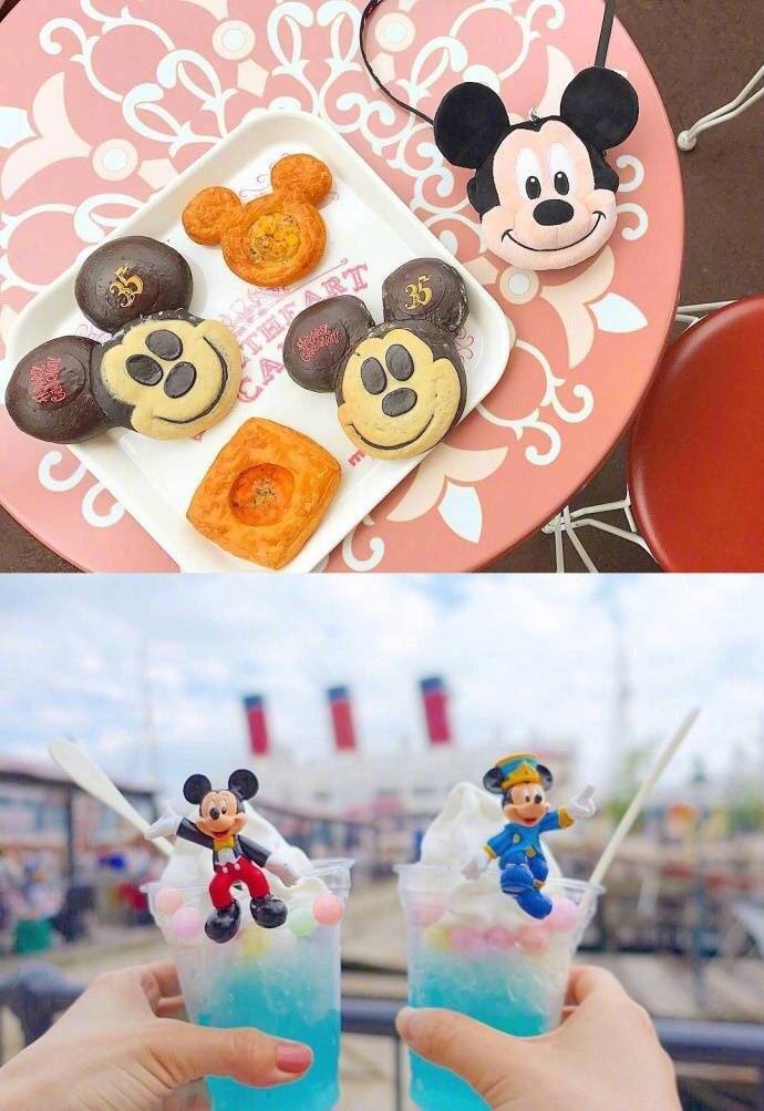 日本迪士尼里的各类米奇造型甜品系列,精致又美味