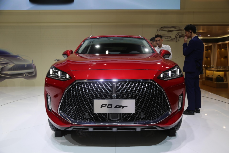 长城wey p8 gt,全球首款gt插电suv,广州车展首发实拍!