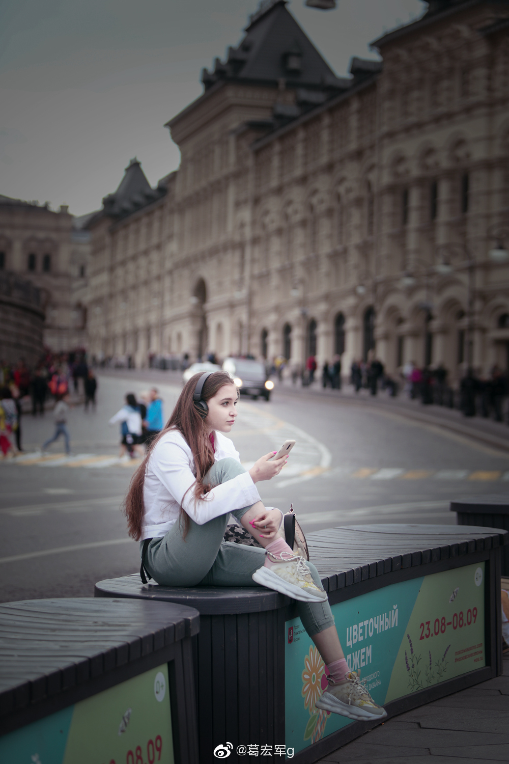 莫斯科的姑娘,街头随拍.