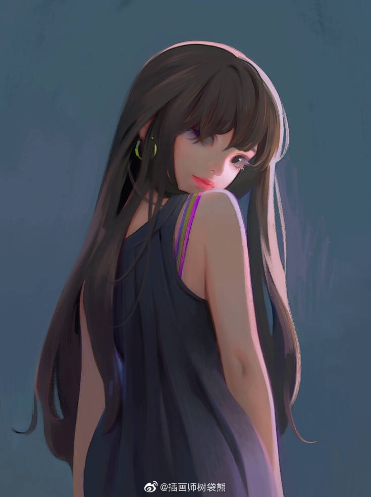 韩国插画师 yeono0 笔下的女孩们插画设计作品