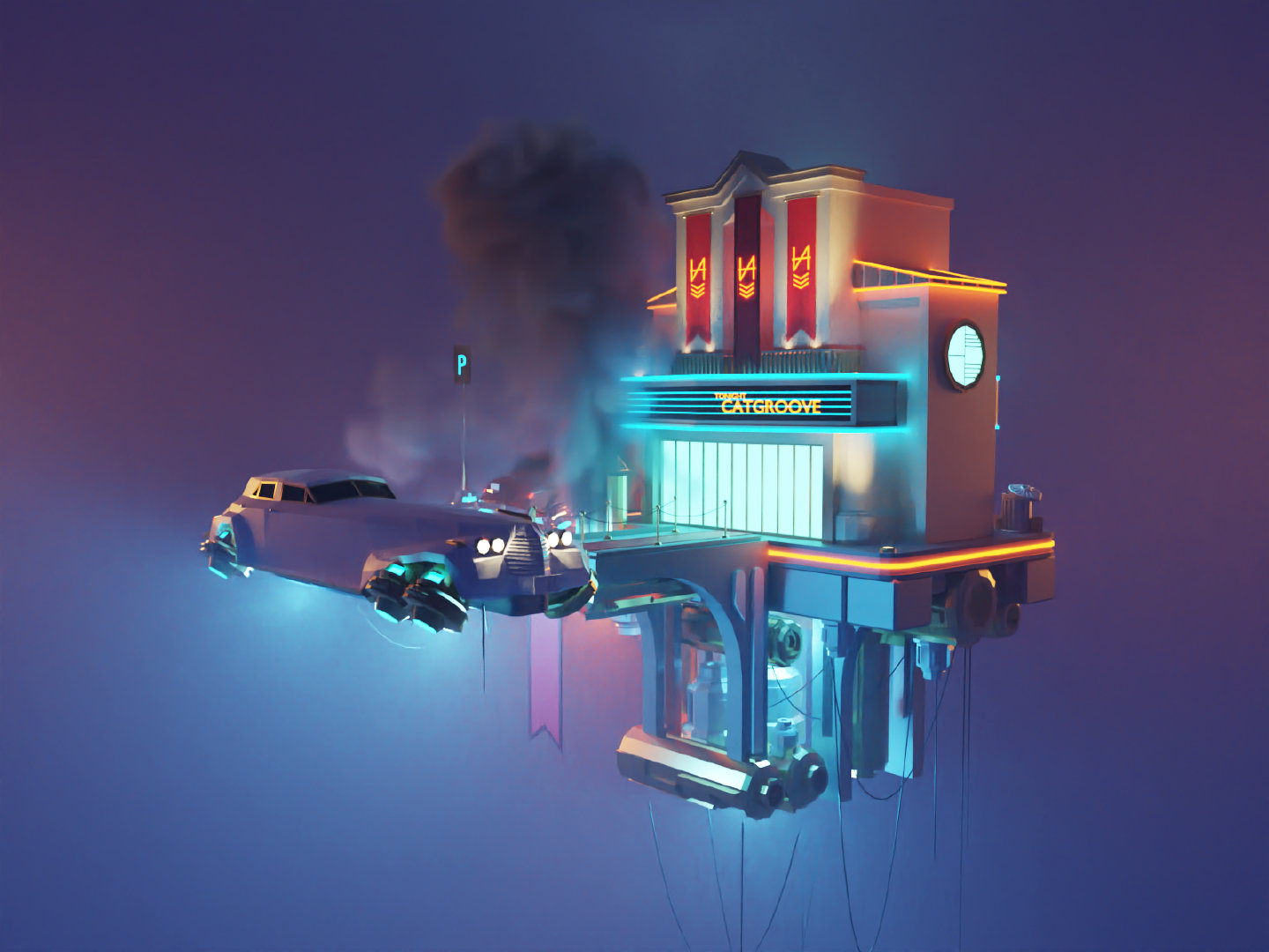 感受一下设计师roman Klco的3d 场景设计