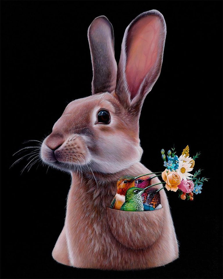 超现实主义动物油画