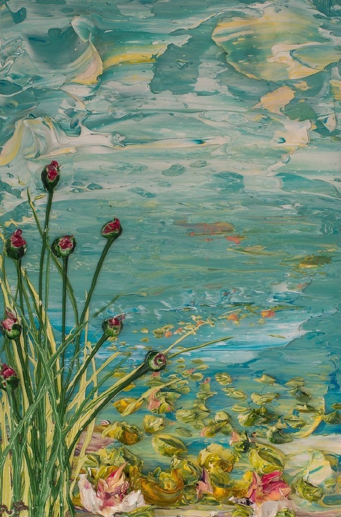 来自画家 justin gaffrey 艺术立体笔触油画