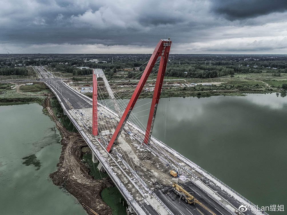 六安寿春路大桥,六安河西淠河上的一座新地标