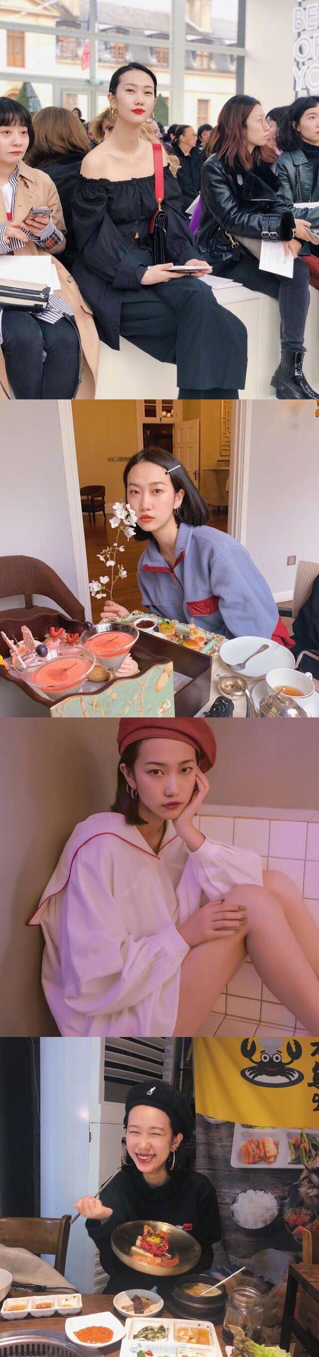 除了韩国麻豆,这些高颜值国模小姐姐也超会穿