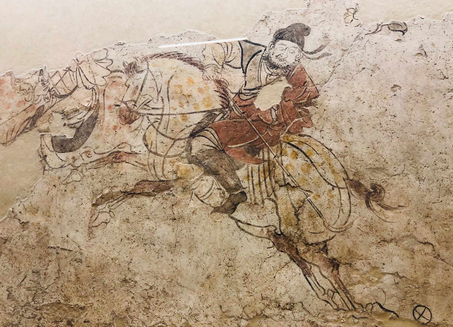 唐代李邕墓壁画陕西考古研究所藏品