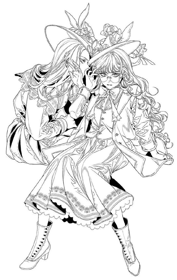 线稿韩国插画师81