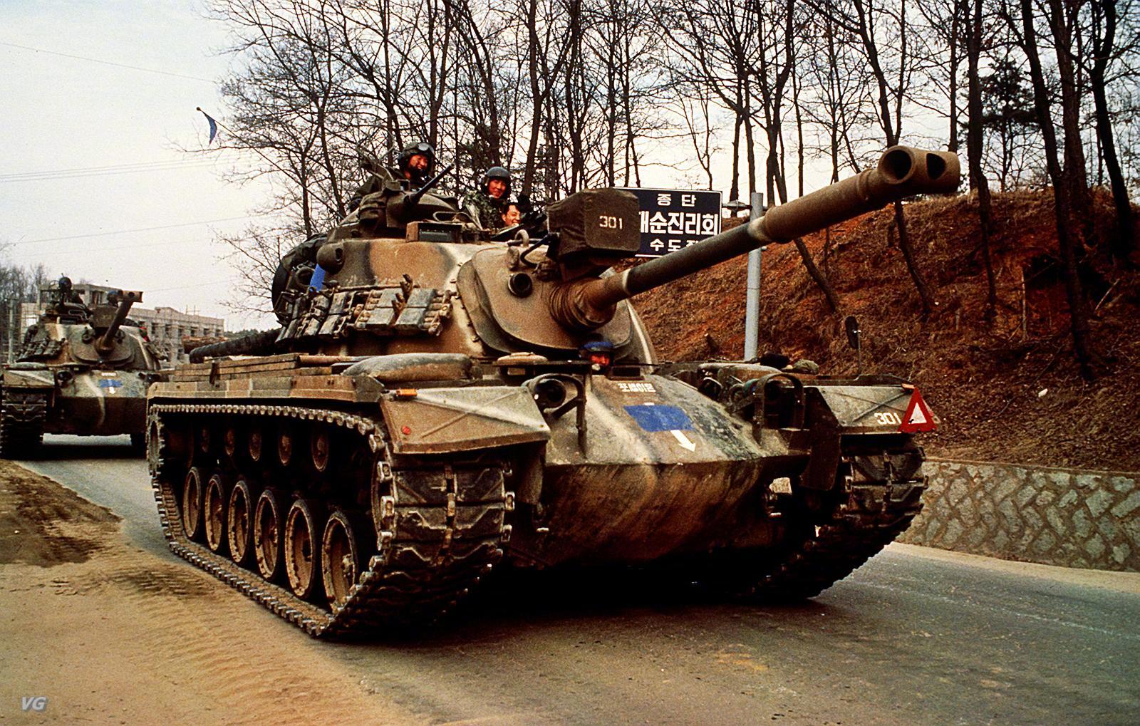 其实韩国也是坦克生产大国,在自行研制k-1坦克之前