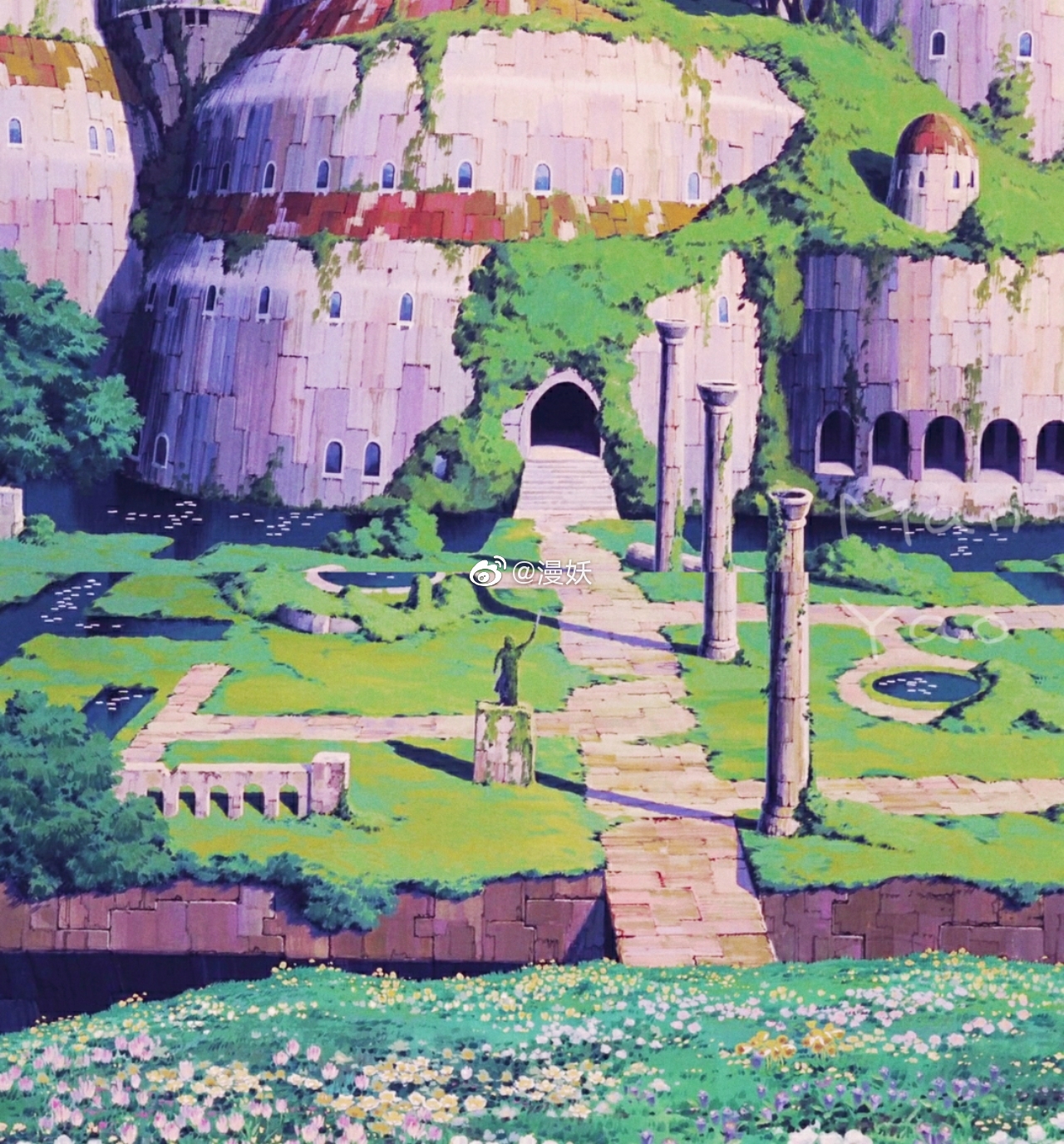 自截壁纸:宫崎骏动漫《天空之城》中的夏天9691