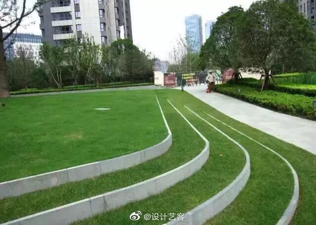 草坡造景,生动而轻松的视觉空间