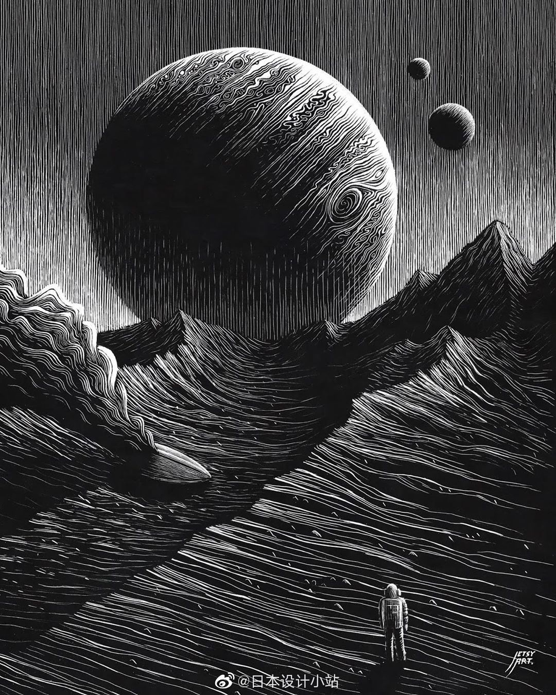 神秘的黑白宇宙.(by justin estcourt)