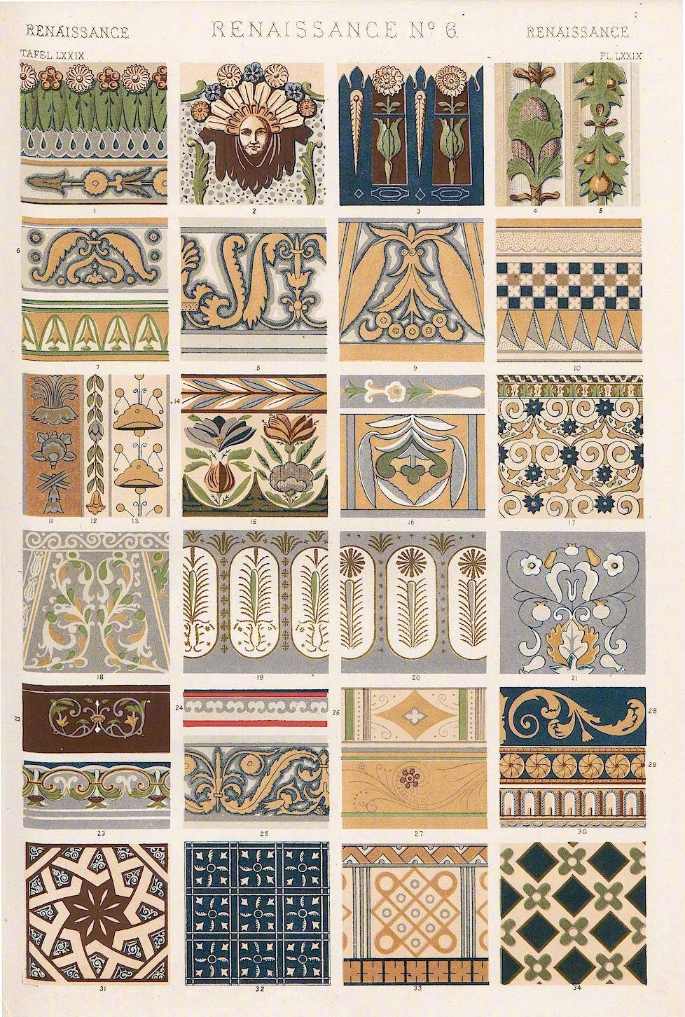 世界各地具有特色的装饰纹样 | 英国十九世纪建筑设师 owen jones