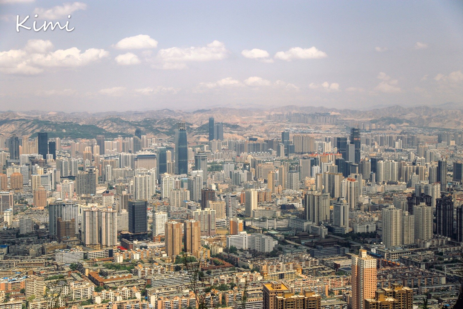 从兰山俯瞰兰州市区@感动黄轩十大轩缘