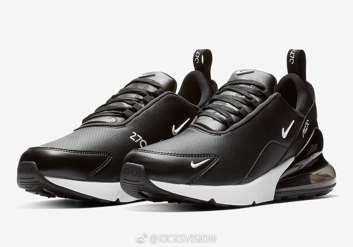 nikeairmax270推出皮质鞋面的版本别致的材质搭配你会入手吗