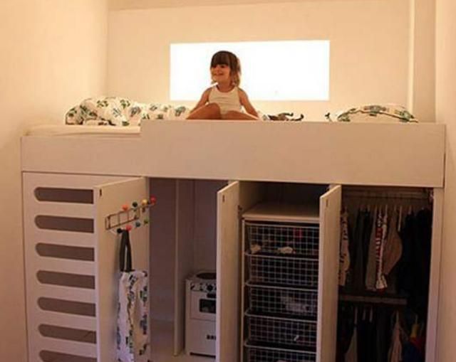 小户型不能拥有衣帽间?这种衣帽床设计