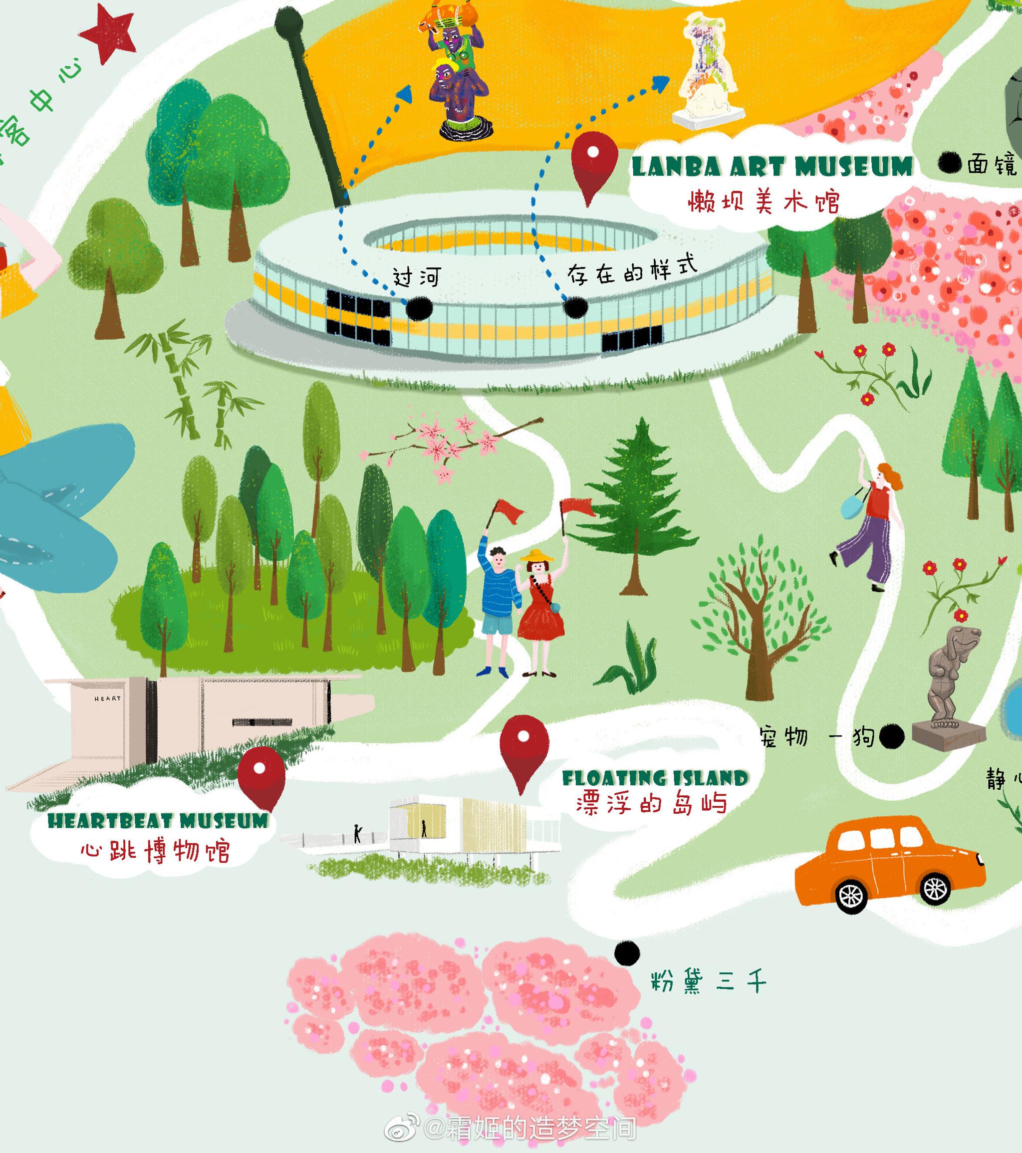 手绘旅游地图真心值得拥有呐|空间|导航地图|地图_新浪新闻