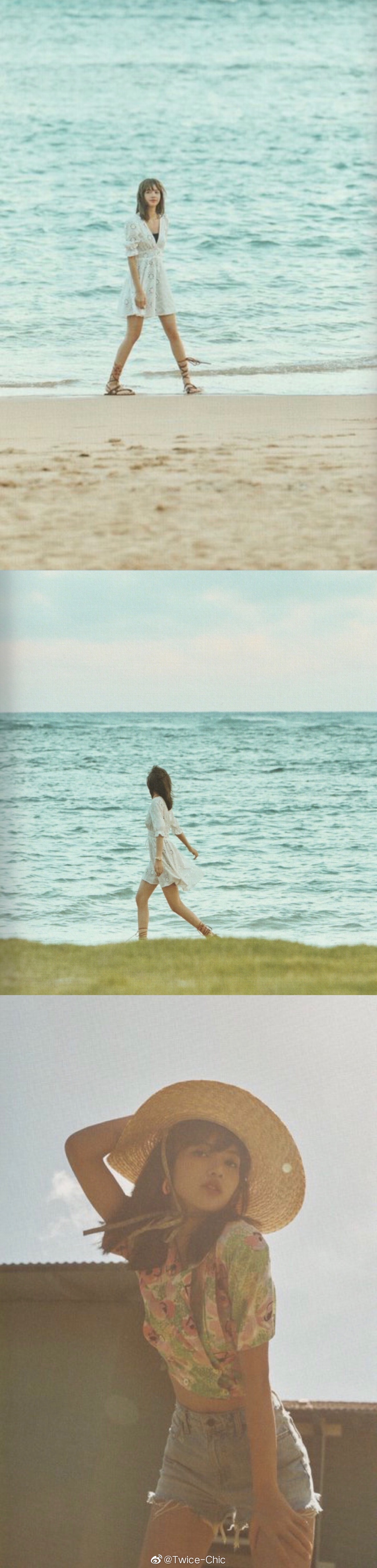 lisa夏威夷写真胶片的暖暖黄调阳光下的金棕卷发