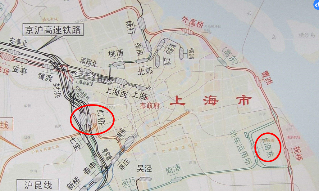 只有上海东站建成之后,才能让上海铁路枢纽东西