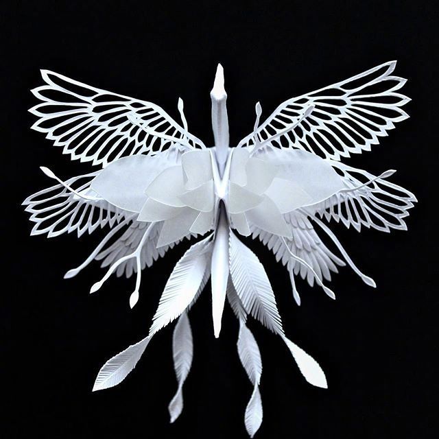 纸艺大师 cristian marianciuc 的仙鹤更新,太美了 (ins:icarus