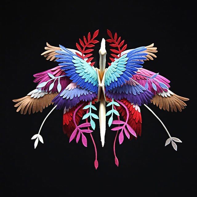 纸艺大师 cristian marianciuc 的仙鹤更新,太美了 (ins:icarus