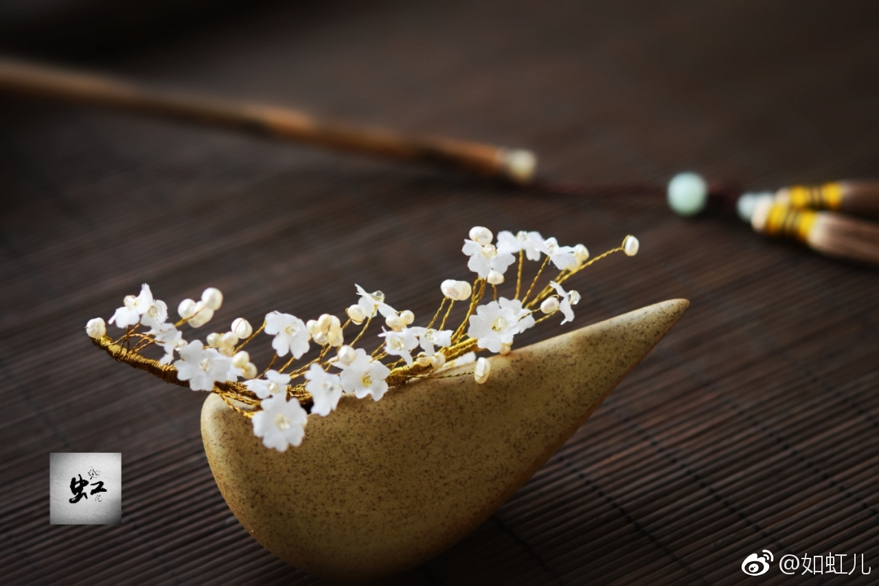 中国自古就有簪花为饰的习俗，绢花在千年历史中|绢花|发簪|习俗|古韵|历史_新浪新闻