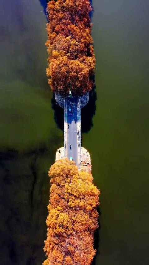 江西九江小坝的航拍上空美如画的风景太美了