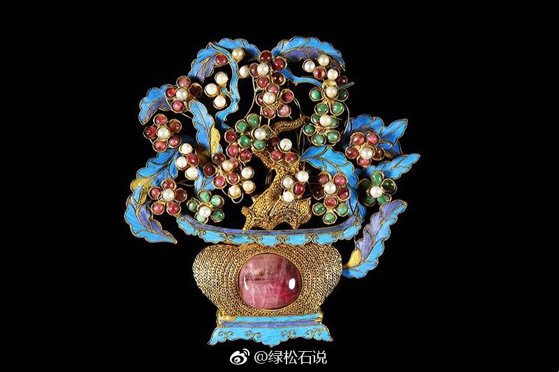 钿花,是插戴于钿子之上的簪花|头面|结子|插戴|故宫博物院|素胎_新浪新闻