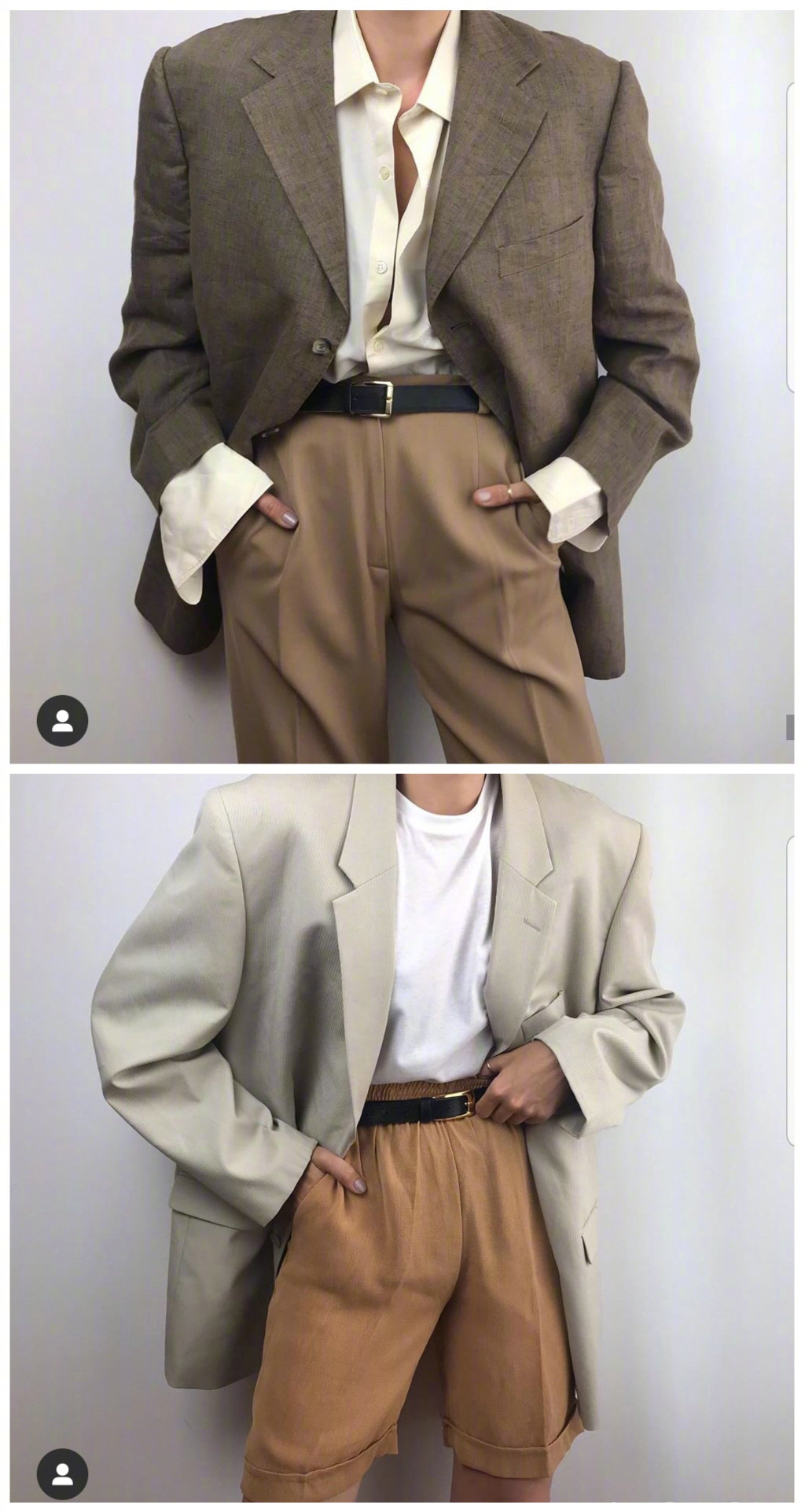 90年代的复古小西装通勤风搭配参考