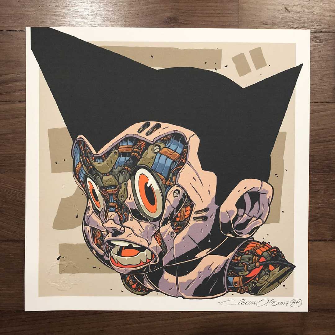 新加坡插画师clogtwo这种机械细节风的漫画人物插画太帅气了吧