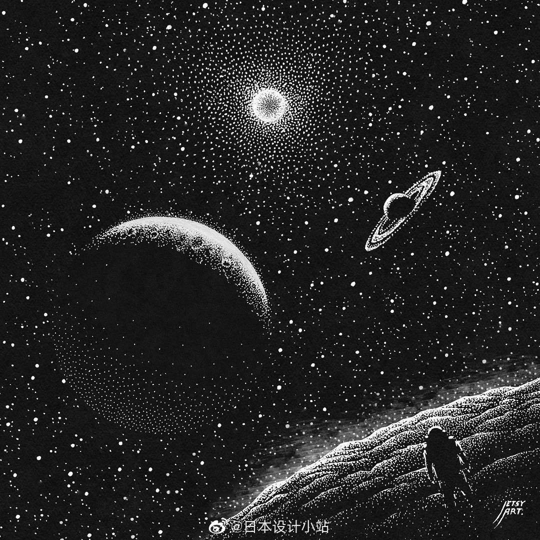 神秘的黑白宇宙.(by justin estcourt)