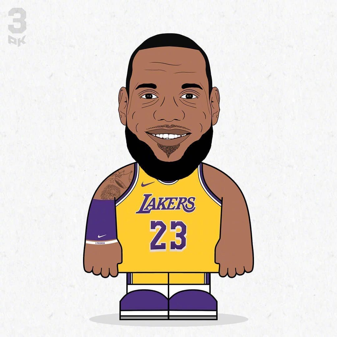 一组q版球星图!太可爱了!作者ins:3pkgraphic