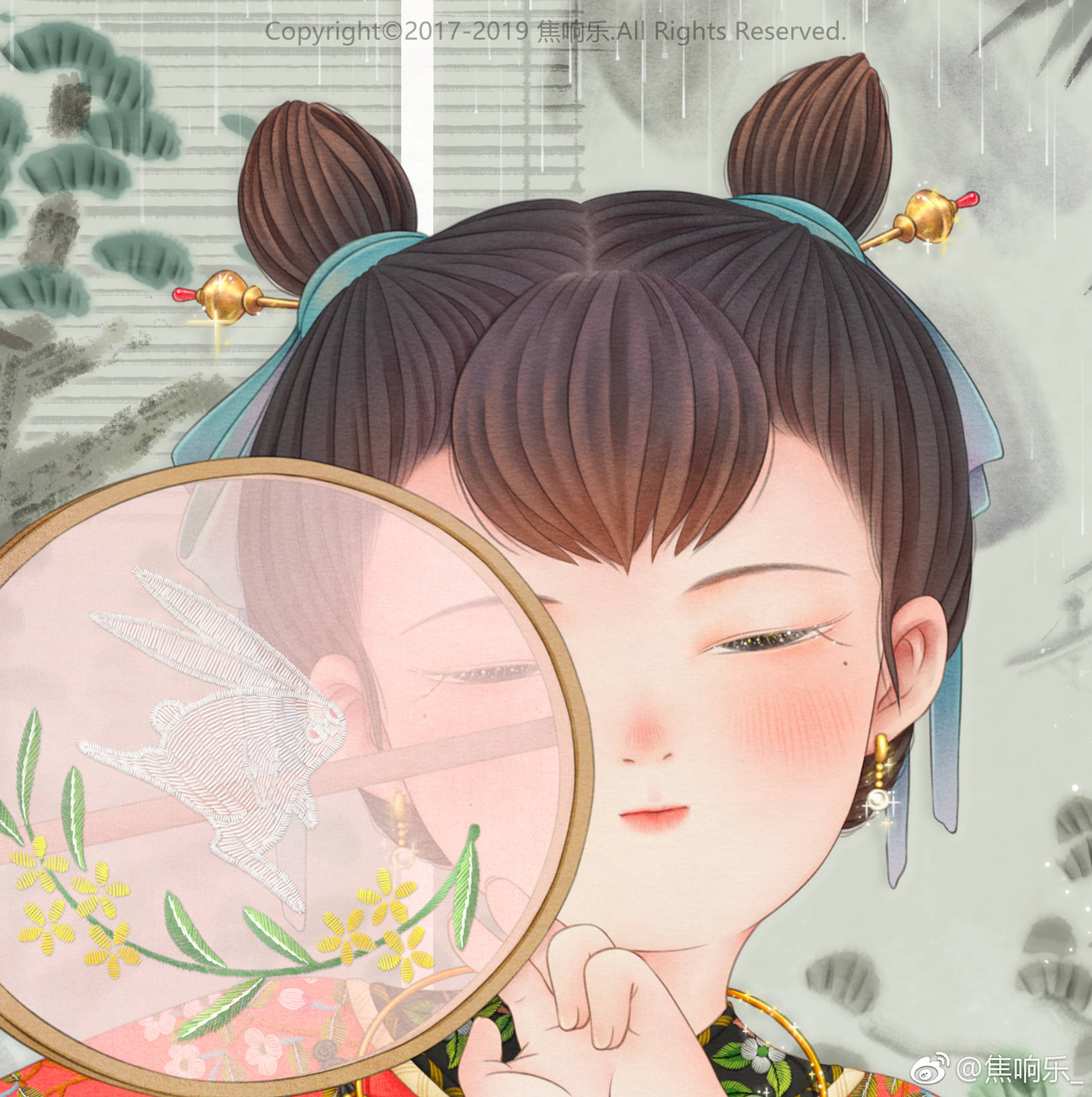 团扇团扇美人病来遮面