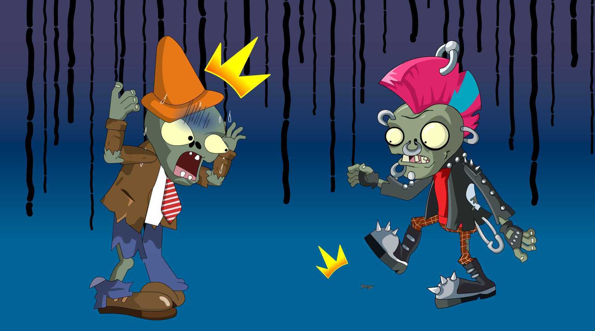 朋克僵尸心理憋闷又没有人和他聊天