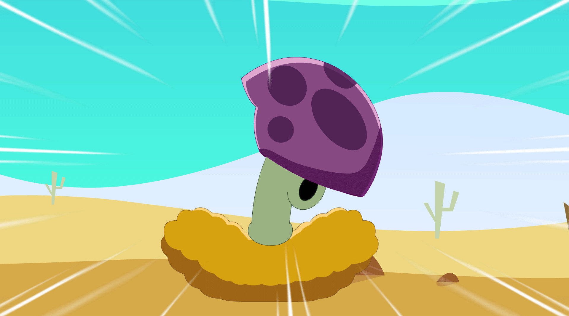 在路上狂奔的胆小菇一不小心踩到了在路上睡觉的小坚果